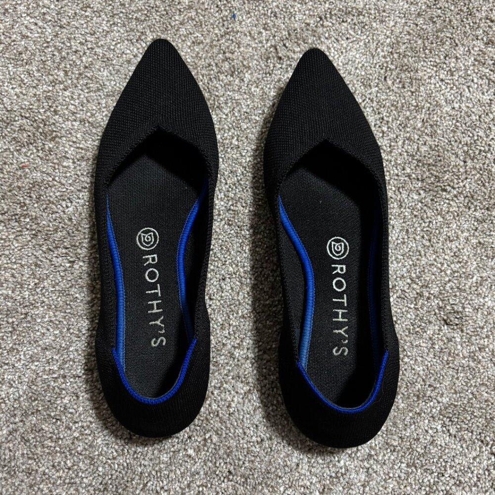 Rothy's Pointed Black Flats